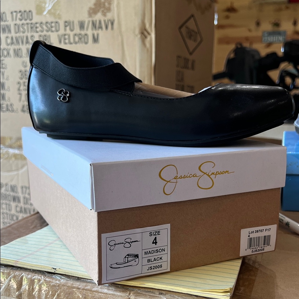 Jessica Simpson Black Slip-On Loafer